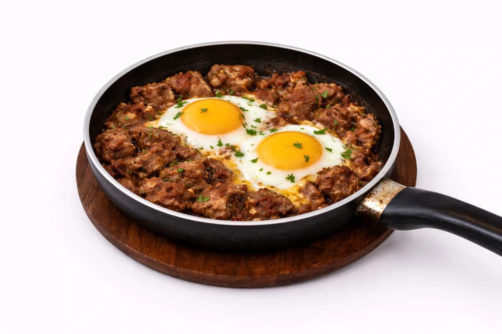 هګۍ کرایي له وری غوښې سره